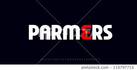Abstract modern logo alphabet font. Science minimal futuristic typography scifi sport, technology, fashion, digital, future creative logos fonts. vector illustration Abstract modern logo alphabet font. Science minimal futuristic typography scifi sport, technology, fashion, digital, future creative logos fonts. vector illustration 118797718