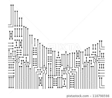 Drawing electronic circuit. Abstract technology background. 118798598