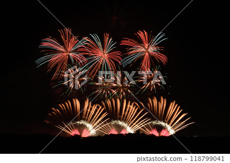 A feast of the four major fireworks makers <Tone River Fireworks Festival 2024> 118799041