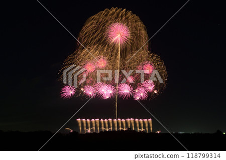 四大花火大師的盛宴<利根川花火大會2024> 四大花火大師的盛宴<利根川花火大會2024> 118799314