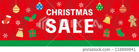 Christmas sale advertising banner Christmas sale advertising banner 118800041
