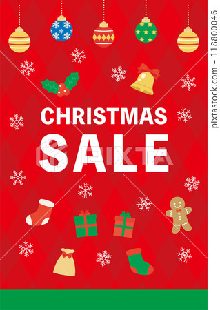 Christmas sale advertising banner (portrait) 118800046