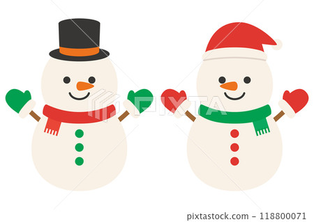 逗人喜愛的雪人的例證 逗人喜愛的雪人的例證 118800071