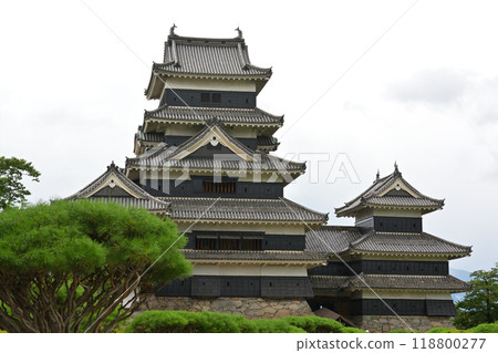 日本百座著名城堡和松本城堡 118800277