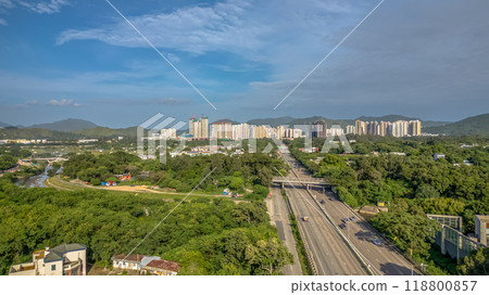 Scenic Drive Along New Territories Circular Road 118800857