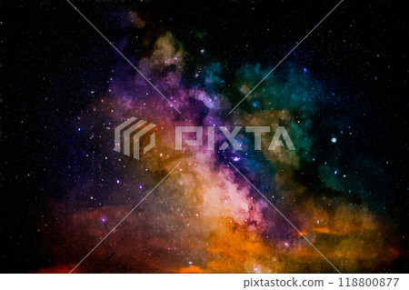 Fantastic nebula in watercolor style Fantastic nebula in watercolor style 118800877