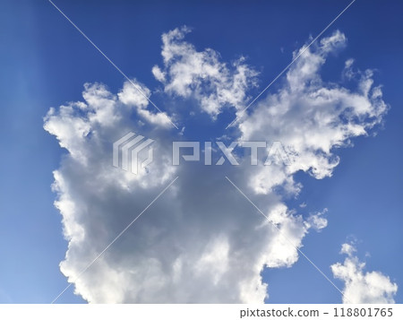 Cumulus clouds in the blue sky. Cumulus clouds in the blue sky. 118801765