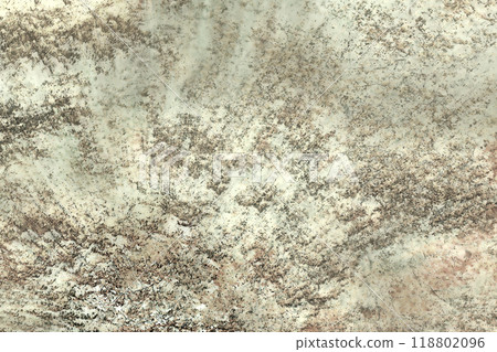 Illustration of a fossil-like rock formation in grey and beige tones with scars from an explosion Illustration of a fossil-like rock formation in grey and beige tones with scars from an explosion 118802096