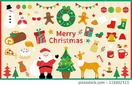 Christmas motif set Christmas motif set 118802313