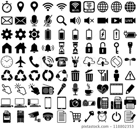 標準圖標集 標準圖標集 118802353