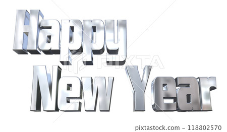 3DCG角色「新年快樂/新年快樂」銀、銀 118802570