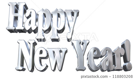 3DCG角色「新年快樂/新年快樂」銀、銀 118803208