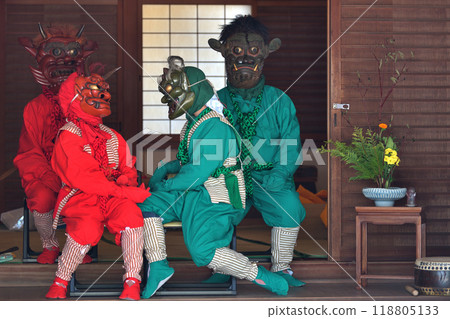 Demon-chasing festival at Nikkozan Jorakuji Temple in Kamishocho, Kakogawa City Demon-chasing festival at Nikkozan Jorakuji Temple in Kamishocho, Kakogawa City 118805133
