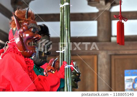 Demon-chasing festival at Nikkozan Jorakuji Temple in Kamishocho, Kakogawa City Demon-chasing festival at Nikkozan Jorakuji Temple in Kamishocho, Kakogawa City 118805140