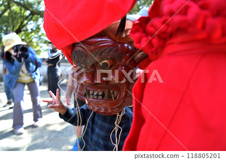 Demon-chasing festival at Nikkozan Jorakuji Temple in Kamishocho, Kakogawa City 118805201