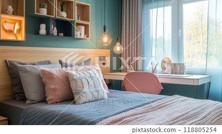 時尚的臥室 118805254