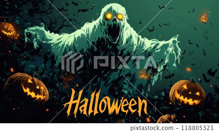 Halloween illustration 118805321