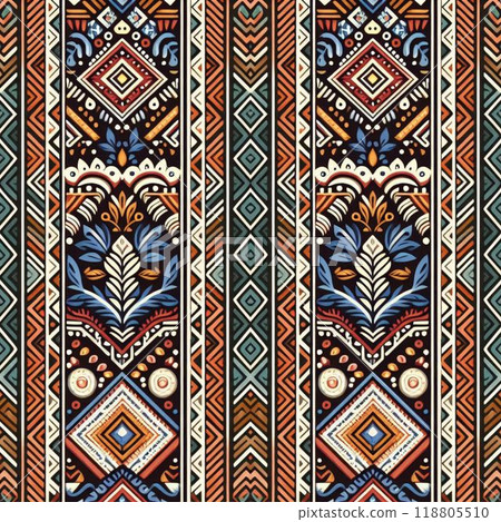 pattern with elements set of patterns in style 118805510