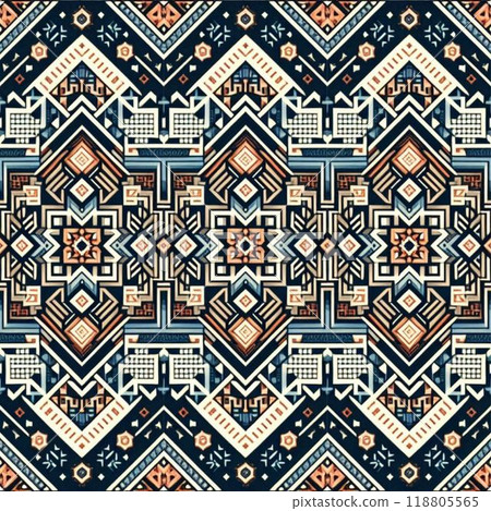 pattern with elements set of patterns in style 118805565