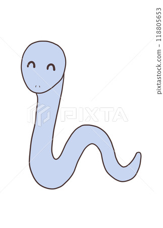 Snake (smile, blue) Snake (smile, blue) 118805653