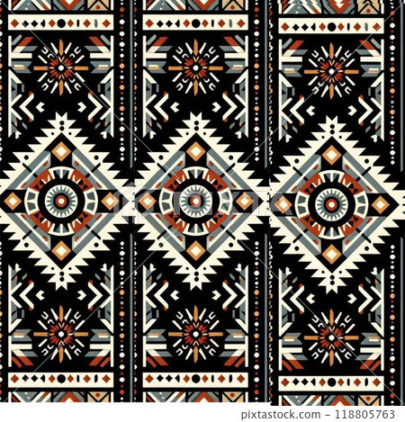 pattern with elements set of patterns in style 118805763