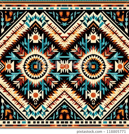 pattern with elements set of patterns in style 118805771