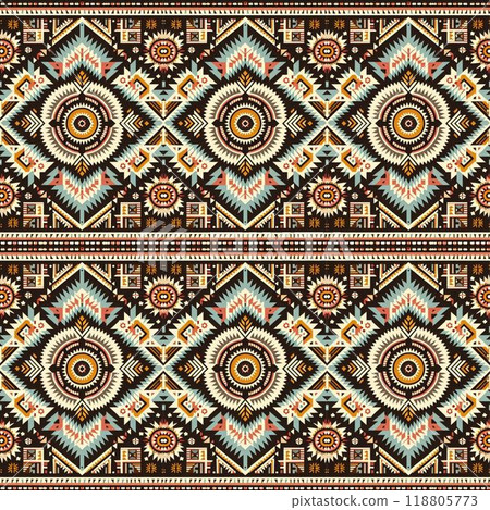 pattern with elements set of patterns in style 118805773