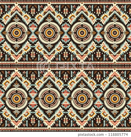 pattern with elements set of patterns in style 118805774