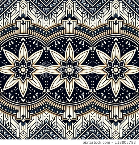 pattern with elements set of patterns in style 118805788