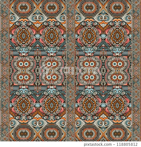 pattern with elements set of patterns in style 118805812
