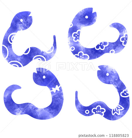 Cute snake illustration material Cute snake illustration material 118805823
