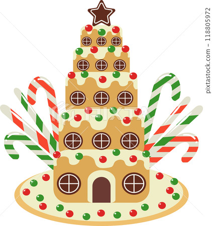 Tower made of sweets 118805972