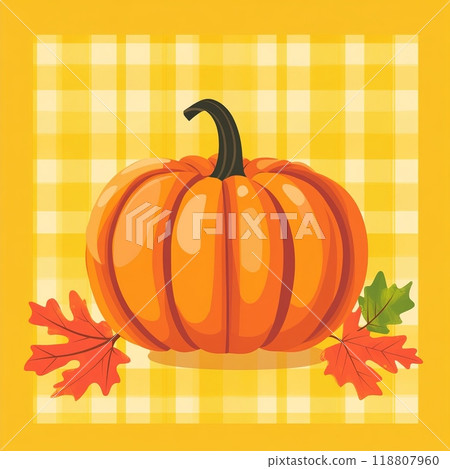 Pumpkin autumn leaves. High quality photo 118807960