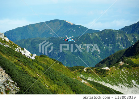 富山郡劍嶽山救援直升機 118808039