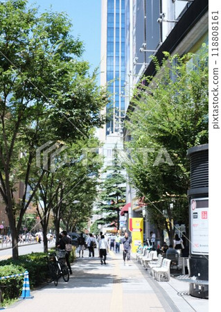 辦公鎮風景有主要街道的 辦公鎮風景有主要街道的 118808161