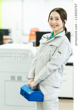 female engineer with tools female engineer with tools 118808787