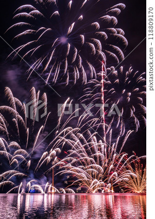 "Hakone Lake Ashi Autumn Fireworks Festival" Fireworks 118809170