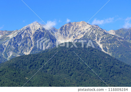 從白馬山港口看到的北阿爾卑斯山 118809284