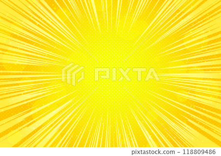 Yellow and orange concentrated line background 118809486
