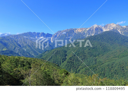 從白馬山港口看到的北阿爾卑斯山 118809495