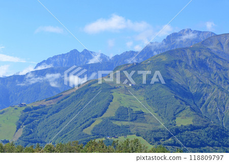 從白馬山港口看到的北阿爾卑斯山 118809797