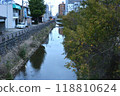 上越市岐名川的河川風景 118810624