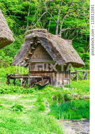 岐阜縣大野郡白川村三房大樓舊遠藤家住宅（山牆合掌造房屋）、磨坊 118811081