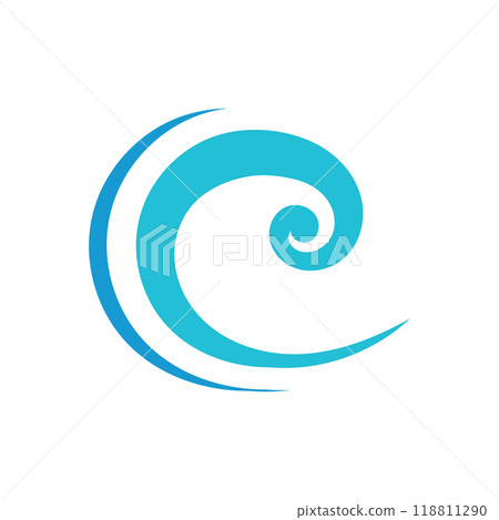 Blue Waves Logo and icon Blue Waves Logo and icon 118811290
