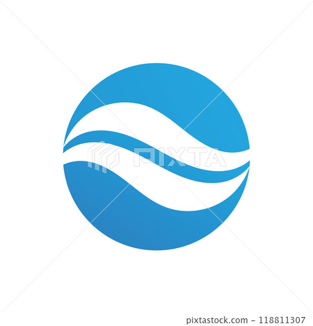 Blue Waves Logo and icon Blue Waves Logo and icon 118811307