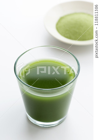 Green juice drink and powder Green juice drink and powder 118811386