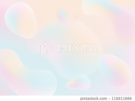abstract fluid gradient pastel colorful background with organic shape wallpaper for banner poster 118811666