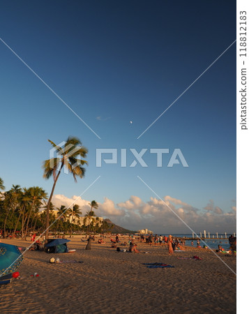 夏威夷威基基的傍晚 夏威夷威基基的傍晚 118812183