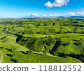 Vast hills and grasslands of "Oshidoishi Hill" in Minamioguni, Aso 03 118812552