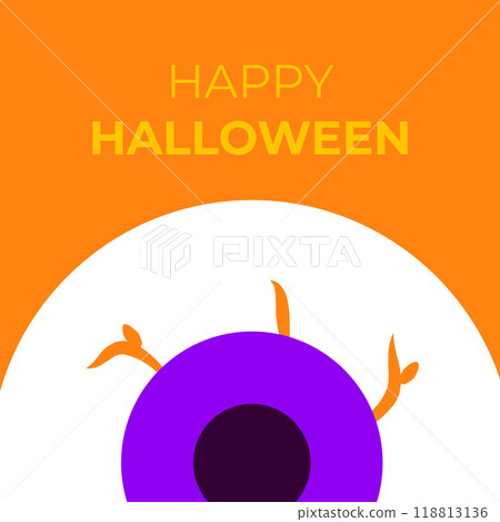 Halloween Eye Greeting Card 118813136